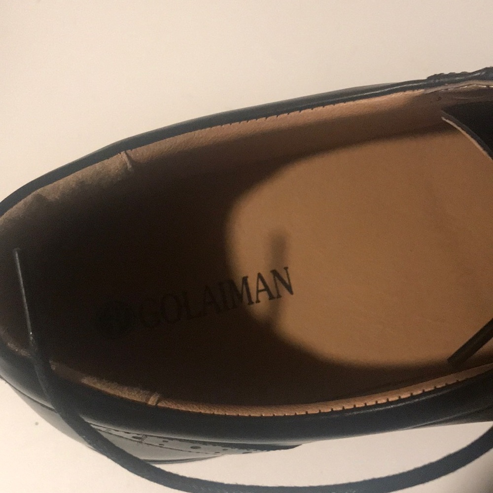 Men’s Leather Wingtip Dress Shoes - Picture 3 of 7